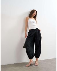 TOPSHOP - Poplin Balloon Trouser - Lyst