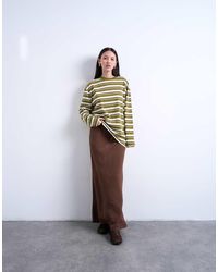 TOPSHOP - Super Soft Cupro Bias Midi Skirt - Lyst