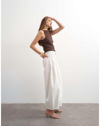 TOPSHOP - Cocoon Mid-rise Barrel Jeans - Lyst