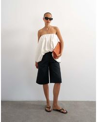TOPSHOP - Longline Bermuda Cargo Short - Lyst