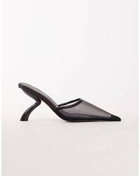 TOPSHOP - Alessio Angular Heel Pointed Court Shoe - Lyst