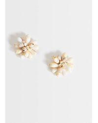 TOPSHOP - Dezi Semi Precious Cluster Earring - Lyst