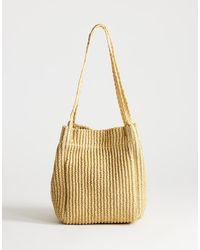 TOPSHOP - Singer Weave Shoulder Bag - Lyst