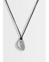 TOPSHOP - Leila Cord Necklace With Pendant - Lyst