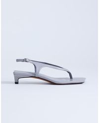TOPSHOP - Sunshine Toe Thong Mid Heel Sandal - Lyst