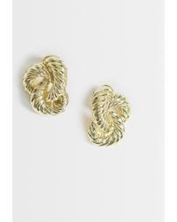 TOPSHOP - Dean Asymmetric Hoop Earring - Lyst