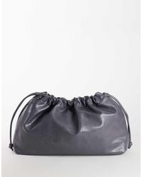 TOPSHOP - Chloe Oversized Ruched Pouch Clutch Bag - Lyst