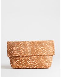 TOPSHOP - George Oversized Clutch Bag - Lyst