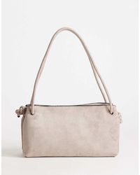 TOPSHOP - Schelby Suedette Medium Flat Bowler - Lyst