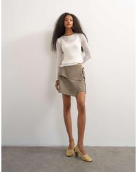 TOPSHOP - Wrap Tie Mini Skirt - Lyst