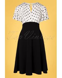 vintage chic for topvintage 50s Nina Polkadot Swing Dress - Meerkleurig