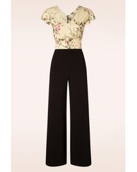 vintage chic for topvintage - Maribelle Floral Jumpsuit - Lyst