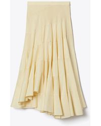 Tory Burch - Flared Cotton Silk Skirt - Lyst