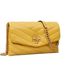 Tory Burch Leather Kira Chevron Printed Chain Wallet | Lyst Tory Burch Leather Kira Chevron Printed Chain Wallet | Lyst