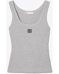 Tory Burch - Cotton Scoop Tank - Lyst