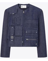 Tory Burch - Denim Handbag Jacket - Lyst