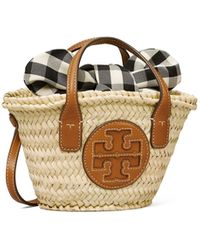 ella basket weave tote bag