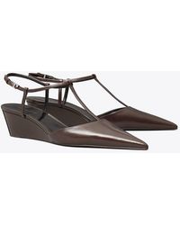 Tory Burch - Gigi T-Strap Wedge - Lyst