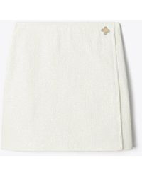 Tory Burch - Faux Crinkle Leather Skirt - Lyst