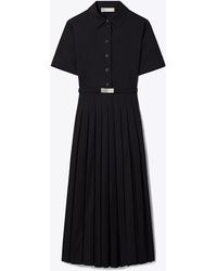 Tory Burch - Pleated Poplin Shirtdress - Lyst
