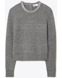 Tory Burch - Chain Crewneck Pullover - Lyst
