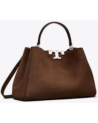 Tory Burch - Eleanor Suede Satchel, One Size - Lyst