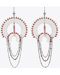 Tory Burch - Bead And Resin Chandelier Earrings - Lyst