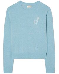 Tory Sport Cashmere Birdie Sweater - Blue