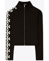 Tory Burch - Damen Top Aus Nylon Mit Logo Und Reißverschluss - Lyst