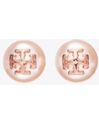 Tory Burch - Kira Pearl Stud Earring - Lyst