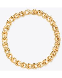 Tory Burch - Wishbone Chain Necklace, One Size - Lyst