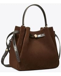 Tory Burch - Romy Suede Bucket Bag, One Size - Lyst
