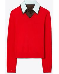 Tory Burch - V-Neck Knitwear - Lyst