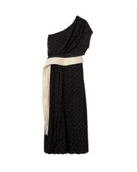 Tory Burch - Devoré-Kleid Mit Trapunto-Ziernaht Am Gürtel - Lyst