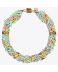 Tory Burch - Beaded Short Necklace - Lyst