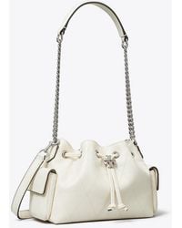 Tory Burch - Mini Charlie Quilted Drawstring Shoulder Bag - Lyst