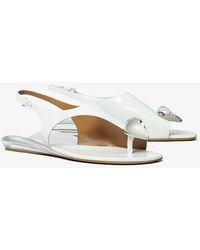 Tory Burch - Architectural Thong Slingback Sandals - Lyst