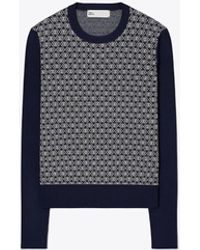 Tory Sport - Tory Burch T Monogram Tech Knit Sweater - Lyst