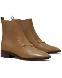 Tory Burch Equestrian Link Chelsea Boot - Brown