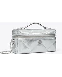 Tory Burch - Kira Diamond Quilt Metallic Vanity Case, One Size - Lyst