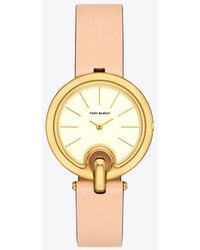 Tory Burch - The Pierced Leather Strap Watch, 36Mm - Lyst