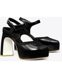 Tory Burch - Peep-Toe Platform Sandal - Lyst
