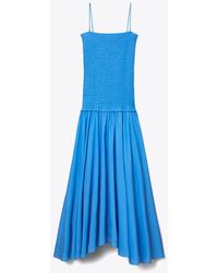 Tory Burch - Solid Smocked Dress - Lyst