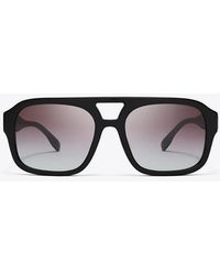 Tory Burch - Miller Navigator Sunglasses, One Size - Lyst