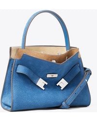 Tory Burch - Petite Lee Radziwill Nubuck Double Bag - Lyst