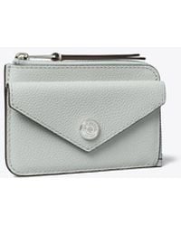 Tory Burch - Pebble Envelope Zip Card Case, One Size - Lyst