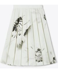 Tory Burch - Printed Twill Skirt - Lyst