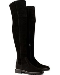 miller lug sole over the knee boot tory burch