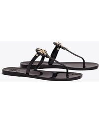 Ladies Straw Flip Flops Black Floral Small//Medium//Large