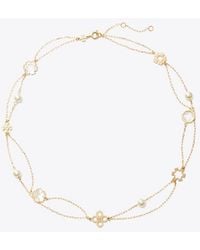 Tory Burch - Forget Me Not Layered Necklace - Lyst